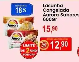 Federzoni Supermercados Lasanha Congelada Aurora Sabores oferta