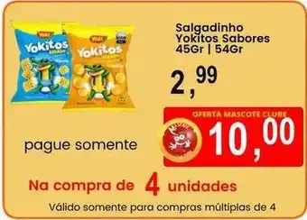 Federzoni Supermercados Salgadinho Yokitos Sabores oferta