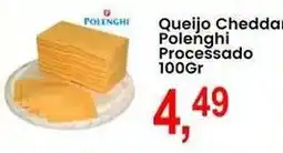 Federzoni Supermercados Queijo Cheddar Polenghi Processado oferta