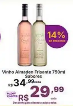 Super Lagoa Vinho Almaden Frisante Sabores oferta