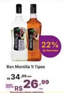Super Lagoa Ron Montilla 11 Tipos oferta