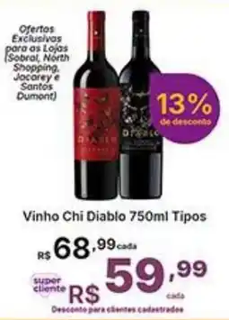 Super Lagoa Vinho Chi Diablo 750ml Tipos oferta