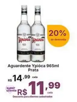 Super Lagoa Aguardente Ypióca prata oferta