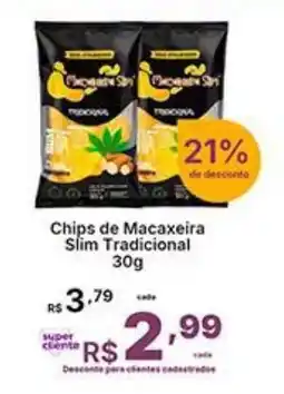 Super Lagoa Chips de Macaxeira Slim Tradicional oferta