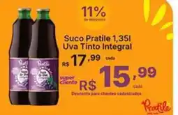Super Lagoa Suco Pratile 1,35l Uva Tinto Integral oferta