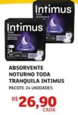 Assaí Atacadista Absorvente noturno toda tranquila intimus oferta