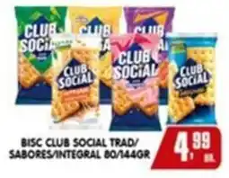 Higa's Supermercado Bisc club social trad/ sabores/integral oferta