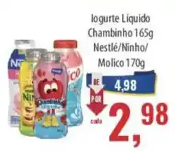 Supermercados BH logurte líquido chambinho oferta