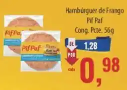 Supermercados BH Hambúrguer de Frango Pif Paf oferta
