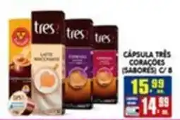 Higa's Supermercado Cápsula três corações (sabores) oferta