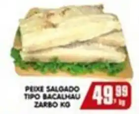 Higa's Supermercado Peixe salgado tipo bacalhau zarbo oferta