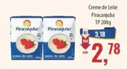 Supermercados BH Creme de Leite Piracanjuba oferta