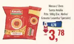 Supermercados BH Massa c/ Ovos Santa Amália oferta