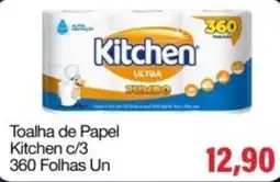 Spani Atacadista Toalha de Papel Kitchen c/3 oferta