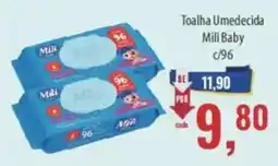 Supermercados BH Toalha Umedecida Mili Baby oferta