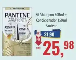 Supermercados BH Kit Shampoo 300ml + Condicionador 150ml Pantene oferta