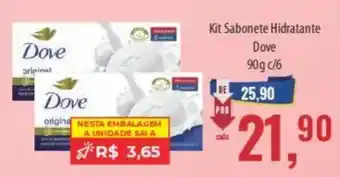 Supermercados BH Kit Sabonete Hidratante Dove oferta