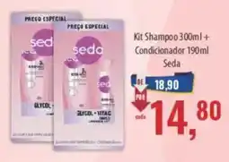 Supermercados BH Kit Shampoo 300ml + Condicionador 190ml Seda oferta