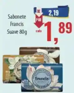 Supermercados BH Sabonete francis suave oferta