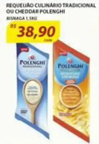 Assaí Atacadista Requeijao Culinario Culinario Tradicional ou Cheddar Polenghi 5kg oferta