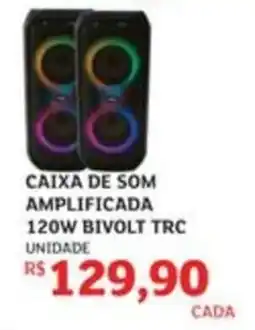 Assaí Atacadista Caixa de som amplificada 120w bivolt trc oferta