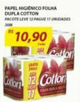 Assaí Atacadista Papel Higiénico Folha Dupla Cotton oferta