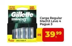 Tonin Superatacado Gillette - carga regular mach3 leve 4 pague 3 oferta