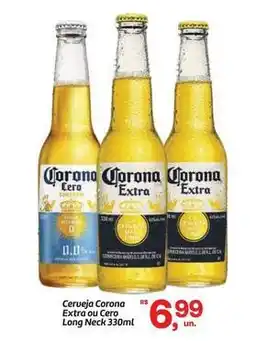 Fort Atacadista Corona - cerveja extra ou cero long neck 330ml oferta