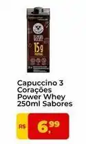 Tonin Superatacado Sabores - capuccino 3 corações power whey oferta