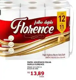 Assaí Atacadista Florence - papel higiênico folha dupla oferta