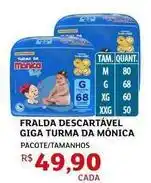Assaí Atacadista Mônica - fralda descartável turma da oferta