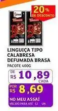 Assaí Atacadista Pura brasa - linguiça tipo calabresa defumada oferta