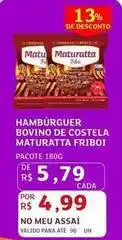 Assaí Atacadista Perfetto - hambúrguer bovino de costela maturatta friboi oferta