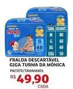 Assaí Atacadista Fralda descartável turma da mônica oferta
