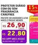 Assaí Atacadista Carefree - protetor diário com ou sem fragrância oferta