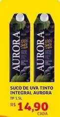 Assaí Atacadista Aurora - suco de uva tinto integral oferta