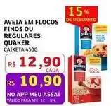 Assaí Atacadista Quaker - aveia em flocos finos ou regulares oferta
