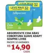Assaí Atacadista Sempre livre - absorvente com abas cobertura suave adapt adapt oferta