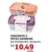 Assaí Atacadista Sanremo - conjunto 3 potes oferta