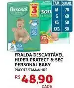 Assaí Atacadista Personal baby - fralda descartável protect & sec oferta