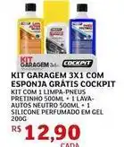 Assaí Atacadista Pretinho - kit garagem 3x 1 com esponja gratis oferta