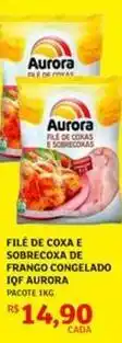 Assaí Atacadista Aurora - filé de coxa e sobrecoxa de frango congelado iqf oferta