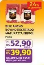 Assaí Atacadista Friboi - bife ancho bovino resfriado maturatta oferta