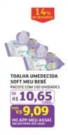 Assaí Atacadista Soft - toalha umedecida meu bebe oferta