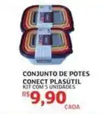 Assaí Atacadista De - conjunto de potes conect plasútil oferta