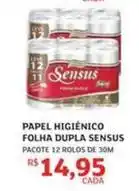 Assaí Atacadista Sensus - papel higiênico folha dupla oferta