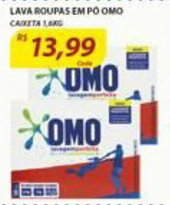 Assaí Atacadista Lava roupas em Po Omo 1.6kg oferta