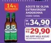 Assaí Atacadista Andorinha - azeite de oliva extravirgem oferta