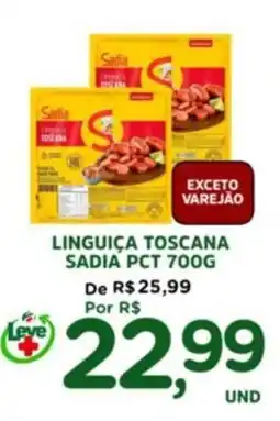 Araújo Supermercados Linguiça toscana sadia pct oferta