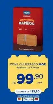 Big Bom Supermercados Churrasco mor bamboo oferta